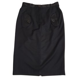Falda Baum und Pferdgarten negra de algodón y viscosa Talla 40