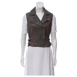 Alice by Temperley Jaqueta de couro sem mangas