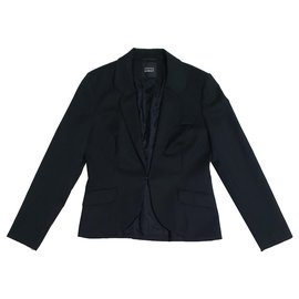Steffen Schraut Blazer Schwarz Wolle Lycra