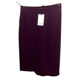 Falda lápiz morada Thierry Mugler