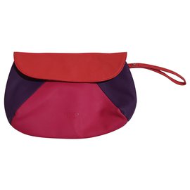 Pochette Kenzo Rosa Viola Corallo Poliuretano