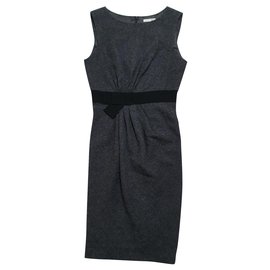 Paule Ka Kleid in Grau aus Wolle und Alpaka