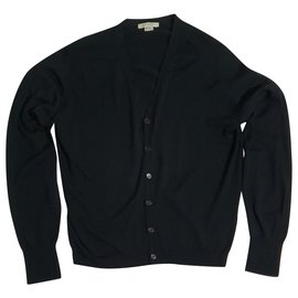 John Smedley Cardigan aus Wolle schwarz XL