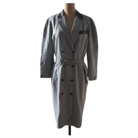 Guy Laroche Vestido abrigo de cuadros vichy, taille 40.