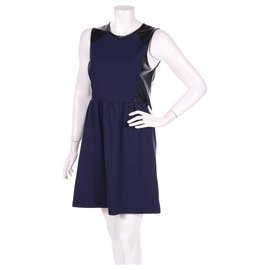 Kleid Cynthia Rowley Blau Schwarz