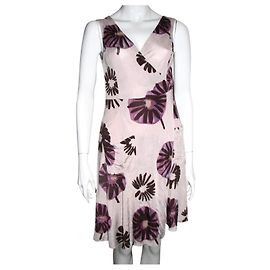 Philosophy Di Alberta Ferretti Wickelkleid Rosa Lila Blumenmuster