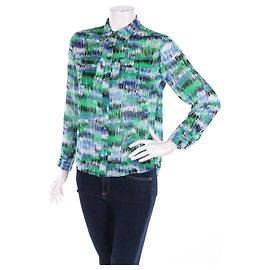 Vince Camuto Abstraktes Hemd Mehrfarbig Polyester S