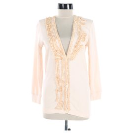J.Crew Strickjacke Beige Baumwolle Größe S