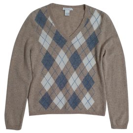 Tweeds Kaschmirpullover Rautenmuster Mehrfarbig - Autre Marque