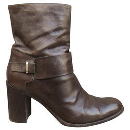 Sartore Lederstiefel dunkelbraun Größe 40