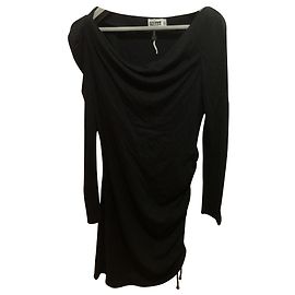 Abito asimmetrico nero Alice by Temperley in cotone e modal