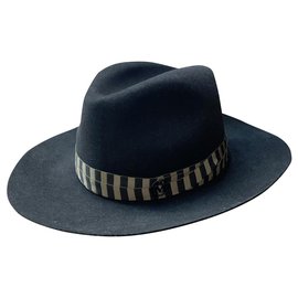 Maison Michel Henrietta Hut Schwarz aus Wolle