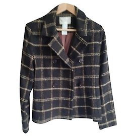 Claudie Pierlot Tweedjacke mit vier Knöpfen Dunkelbraun