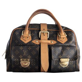 Borsa a mano Louis Vuitton Manhattan GM Monogramma Marrone