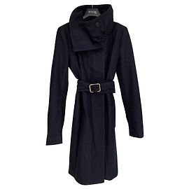 Abrigo de lana Patrizia Pepe azul marino talla 44