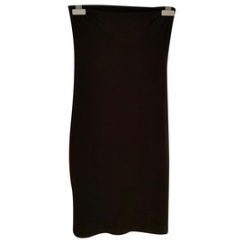 Vestido tubo Plein Sud negro de viscosa