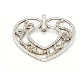 Repossi LOVE Anhänger aus Weißgold und Diamanten