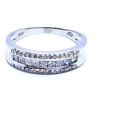 Autre Marque Weißgold Diamantring 0,46 ct Größe 58