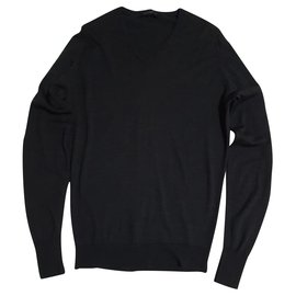 John Smedley Wollpullover Dunkelgrau
