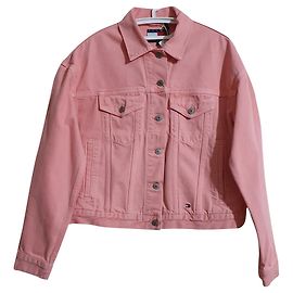 Tommy Hilfiger Tommy Jeans Jacke rosa Baumwolle
