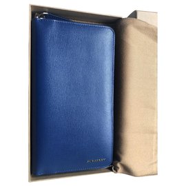 Burberry Blue Leather Wallet