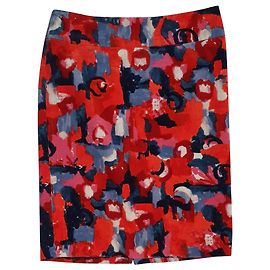 Anthology Paris Falda multicolor Anthropologie Vanessa Virginia de algodón