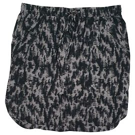Falda Noa Noa de viscosa negra gris Talla 38