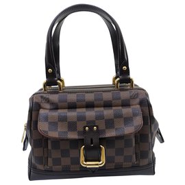 Borsa Louis Vuitton Knightsbridge in tela e pelle marrone