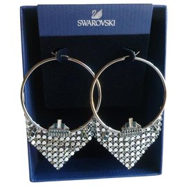 Orecchini a cerchio impreziositi da cristalli - Swarovski