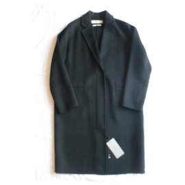 Abrigo Zara de mezcla de lana negro M