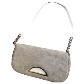 Autre Marque Clutch Posette in cotone color carne