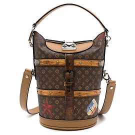 Borsa Louis Vuitton Duffle Bag Time Trunk in pelle