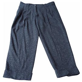 DOLCE & GABBANA - PANTALONES DE CHINA DE INVIERNO NEGRO - T.44 Ya sea 42 fr