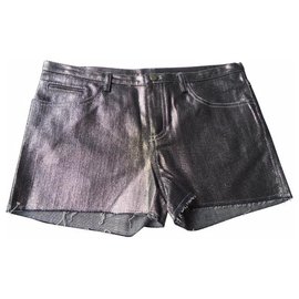 AMERICAN RETRO - MINI SHORT SILVER BLADE - NEUER ZUSTAND - T.36