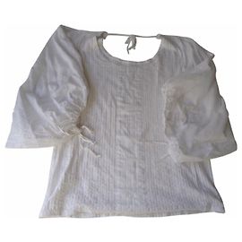ATSURO TAYAMA - WEISSE BAUMWOLLE BLUSE - T..38