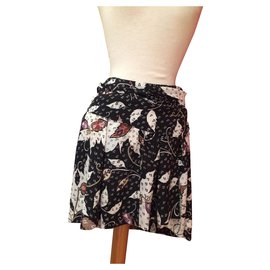 Falda Isabel Marant de seda multicolor con pliegues