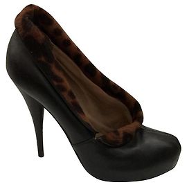 Fendi Vintage Pumps mit Leopardenmuster