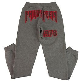 Philipp Plein Pantalon de survêtement junior Philpp Plein gris et rouge pour garçon 14-15 ans