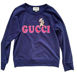 Sudadera Gucci azul de algodón Talla L