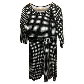 Max Mara Schwarzes und weißes Kleid