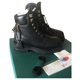 Bottines Buscemi en cuir noir 36