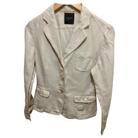 Blazer de lino en crema - Weekend Max Mara