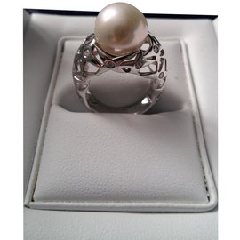 Anello Mauboussin Star Passion in oro bianco e perla