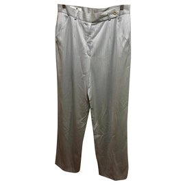 Pantalón gris plata Escada