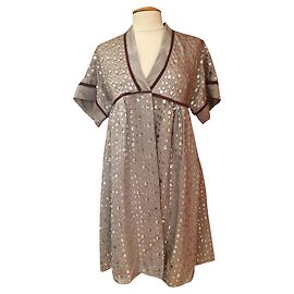 Vestido Abrigo Antonio Marras Gris Burdeos