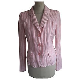 Chaqueta Armani Jeans de lino blanca