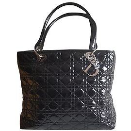 Borsa tote Dior in vernice nera