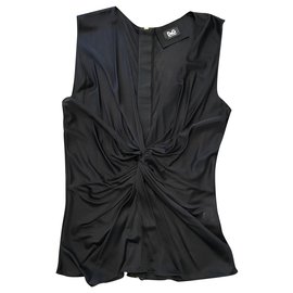 Top in viscosa nero D&G