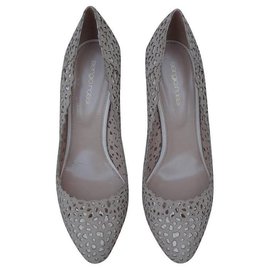 Décolleté Sergio Rossi in pelle ecru traforata Taglia 40