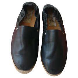 Hermès Espadrillas HERMES in pelle nera T41
